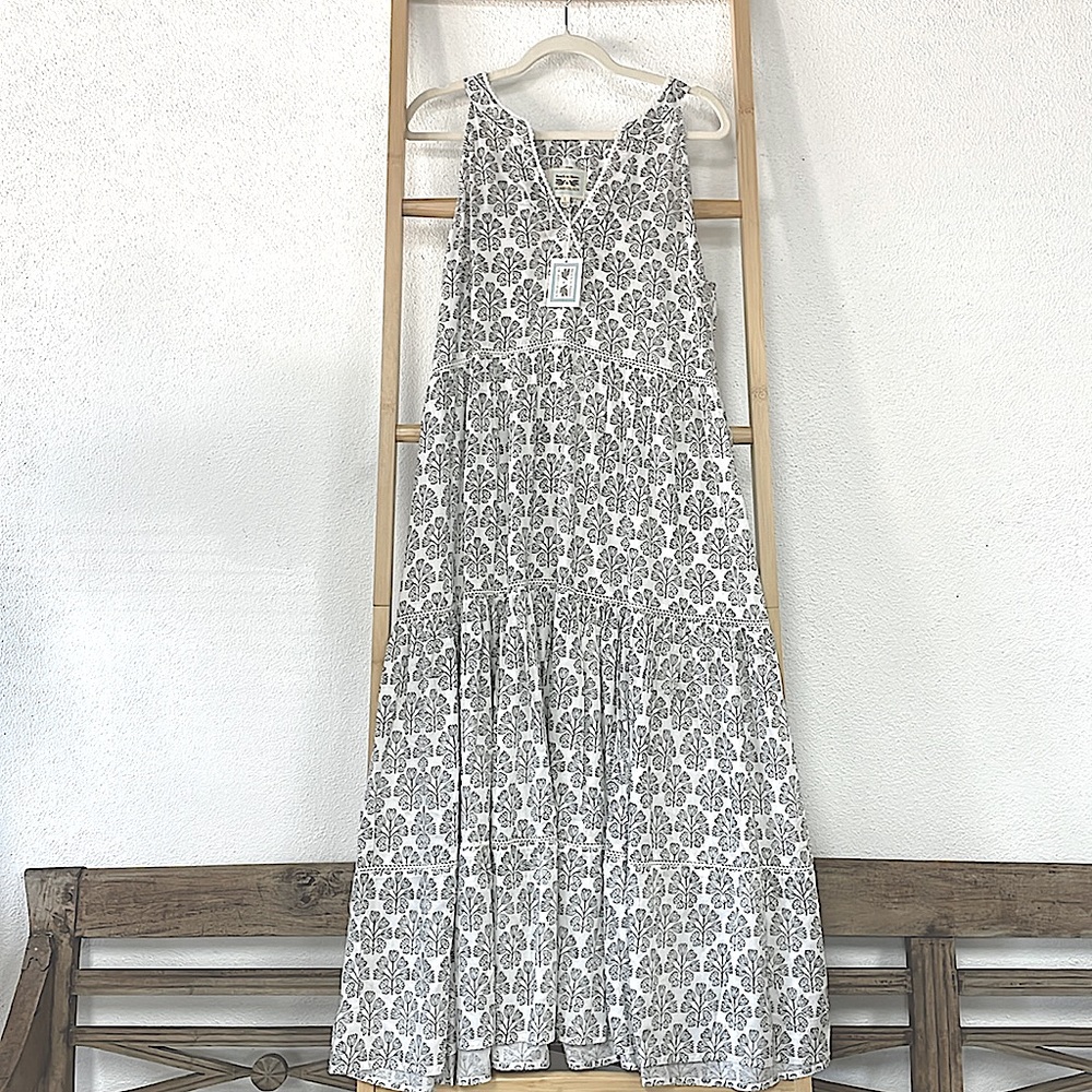 Mika Maxi Sundress in Sayulita Print by Sigrid Olsen Black Multiple Sizes.